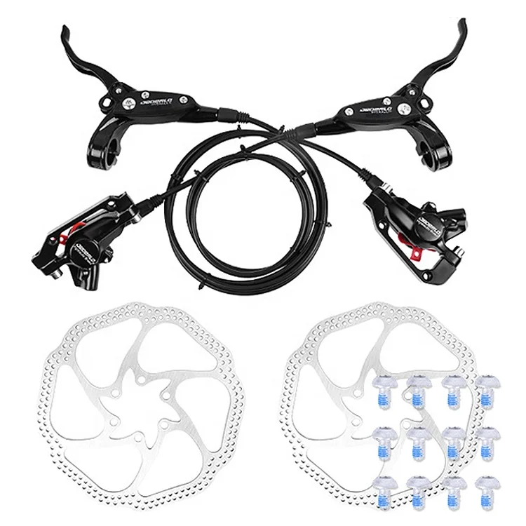 Customized Double Piston MTB Hydraulic Disc Brake Set with Disc Lever Bicycle Brake Fit Fat Mountain Bike