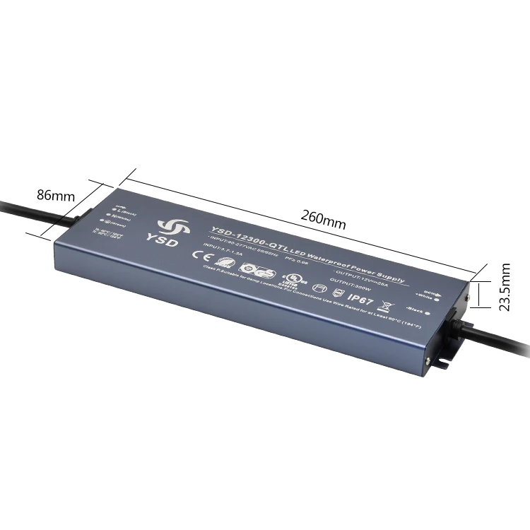 waterproof led power supply 12v 24v 60w 100w 200w 300w 350w 400w ip67 led driver for outdoor led lighting