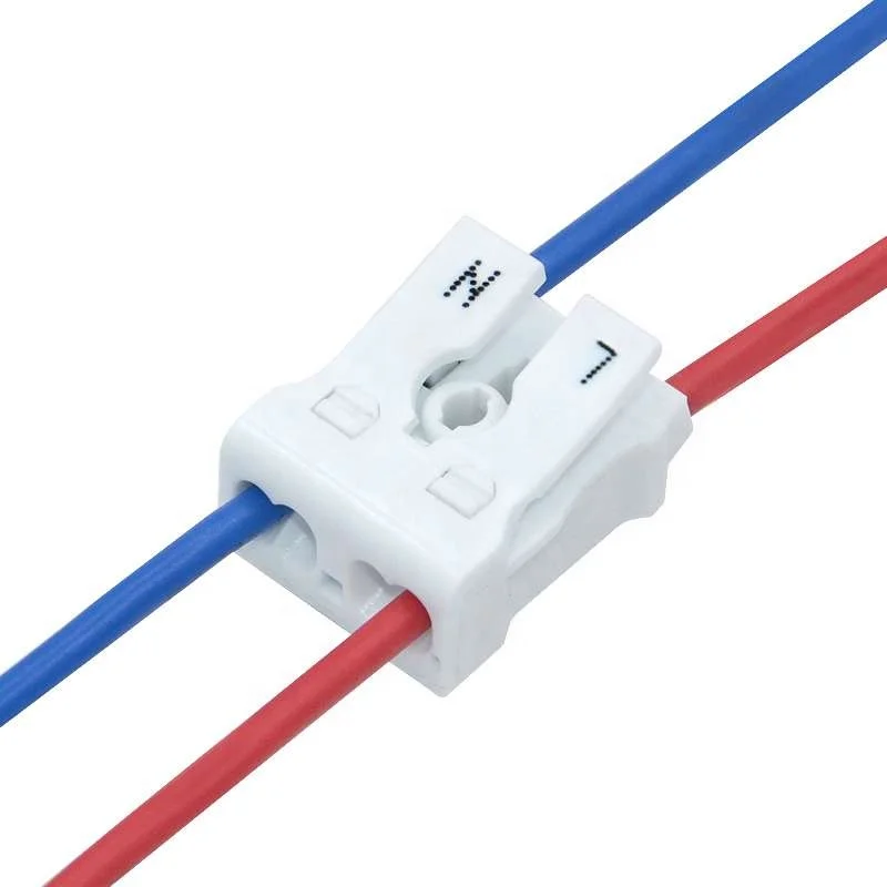 2pin screw free press terminal block connector wire connector quick connector