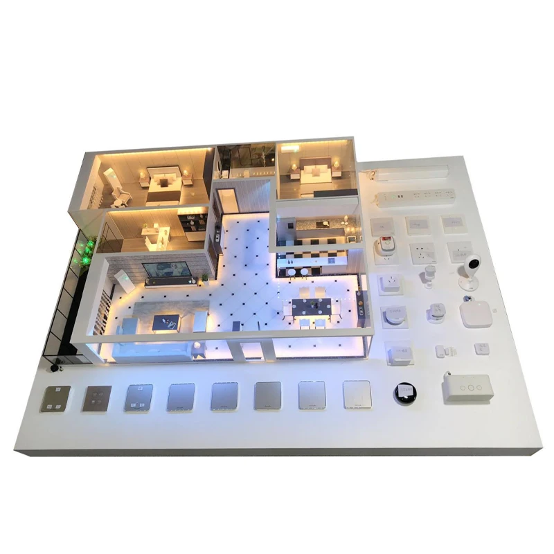 smart home display cabinets smart home model, easy to carry support OEM sevice and easy to carry  smart home model for hotel