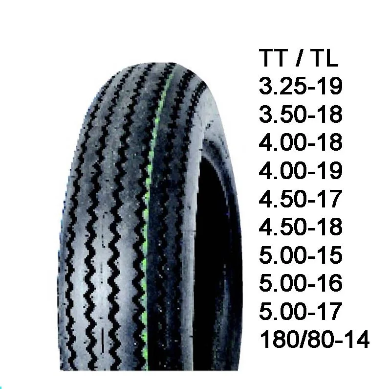 Tube and Tubeless motorcycle tire 4.00-18 & 4.50-18