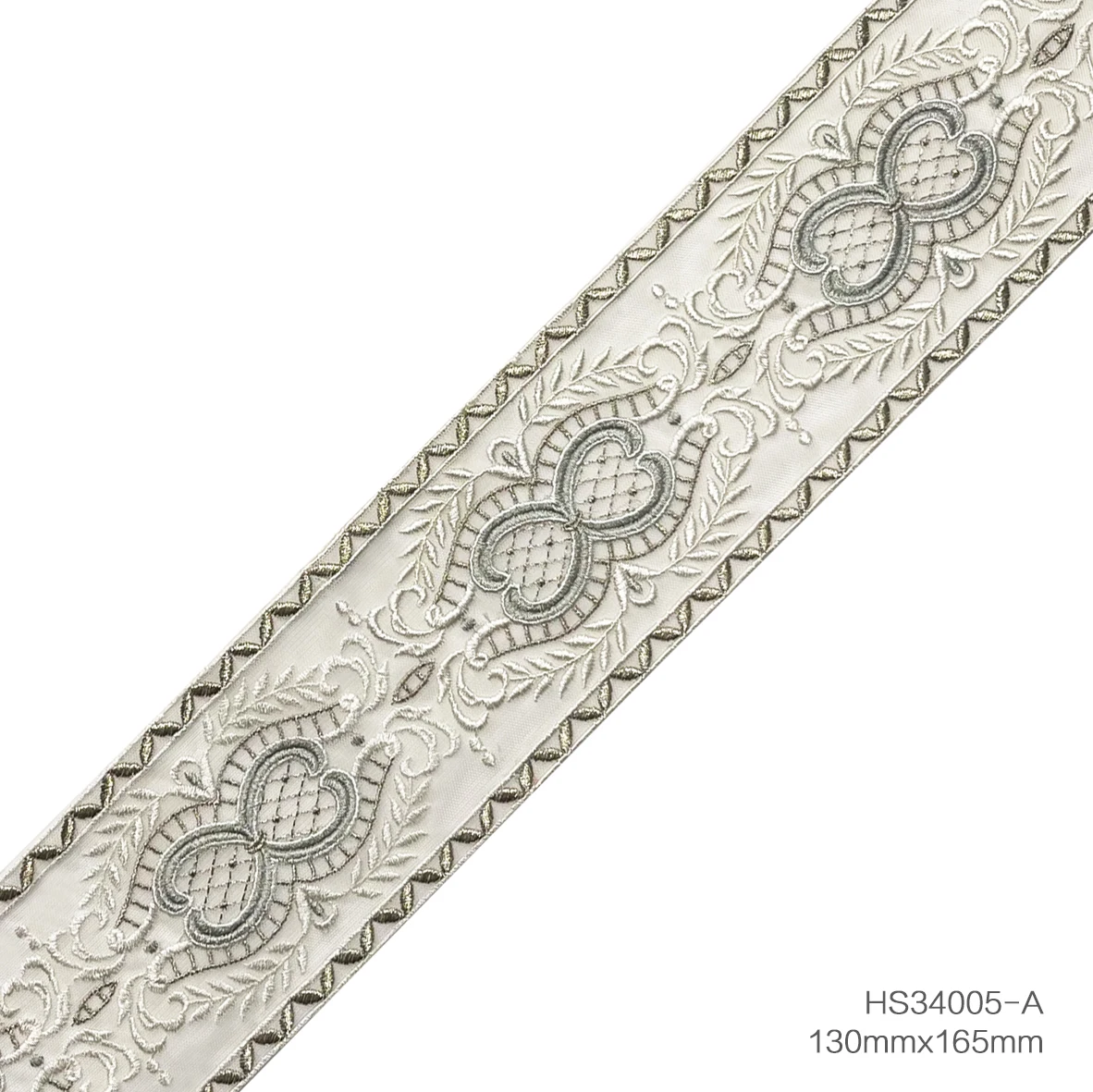 Direct selling french milk silk lace  sofa pillow case home textile patchwork decorative woven white lace trim