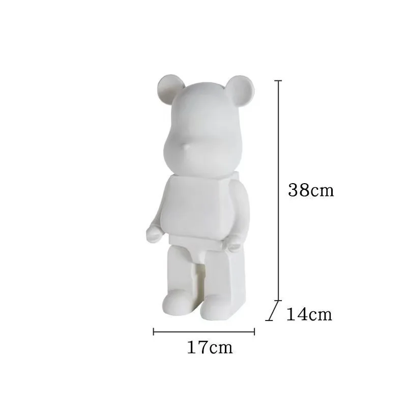 OEM custom white bear models DIY figure toy