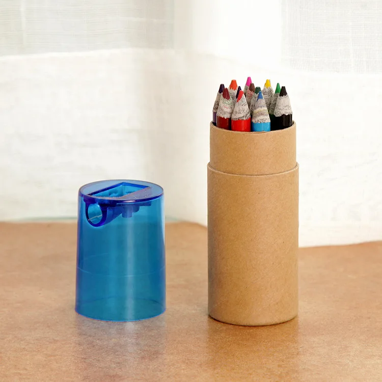 Горячая Распродажа мелки карандаши графита 12 видов цветов из переработанной бумаги искусства Maker для