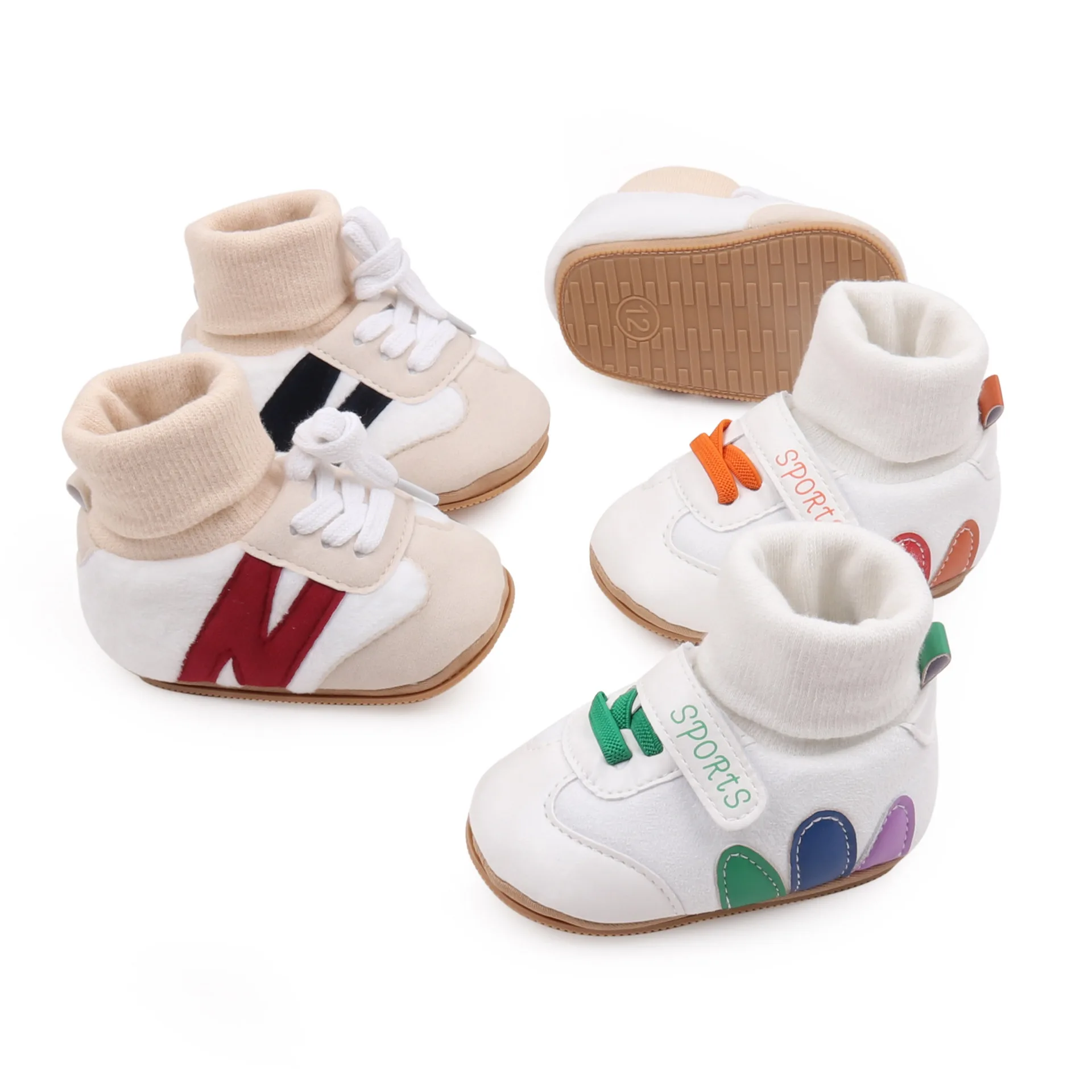 Winter baby socks warm thick baby shoes 0-1 years old babyshoes newborn toddler shoes