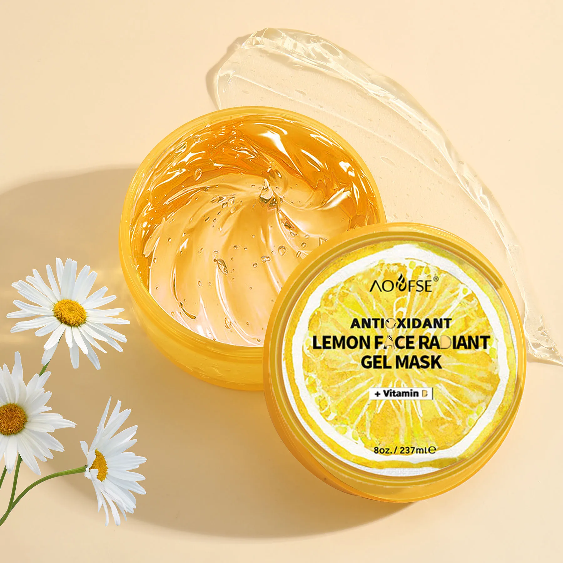 Skin Care Products Private Label Night Gel Sleeping Facial Mask Brightening Lemon Face