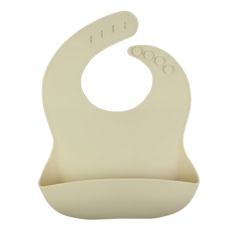 Washable custom logo packaging adjustable clip 100% food-grade soft clip ergonomic silicone bibs