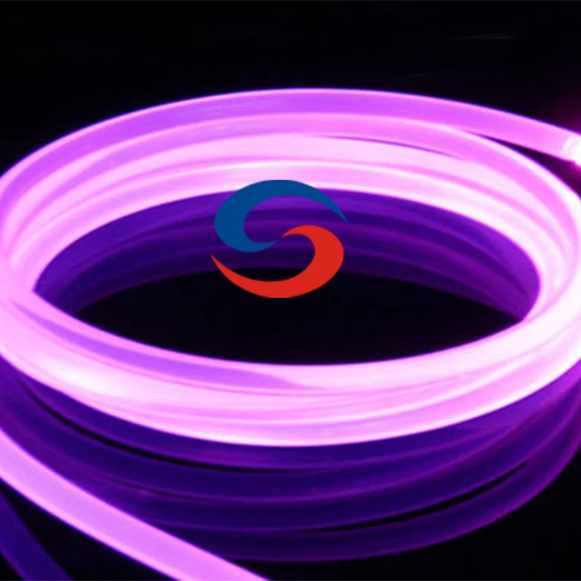 DIY long distance plastic optic light cable side glow optical fiber for swimming pool