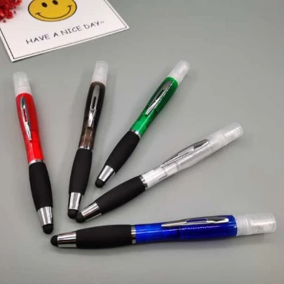 2023 классический дизайн металлический зажим многофункциональное дезинфицирующее средство для рук распылительная ручка со