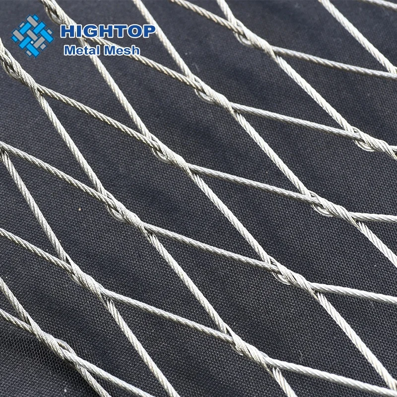 Зоопарк сетка высокого качества из нержавеющей стальной трос проволочной сетки