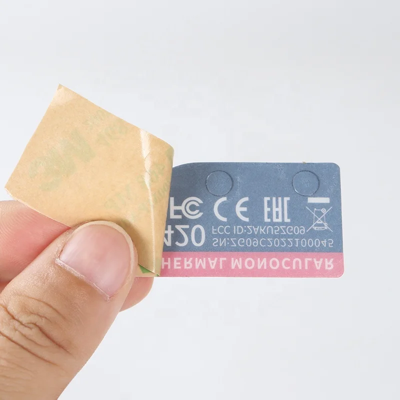 Custom printed PVC double-sided adhesive industrial label sticker