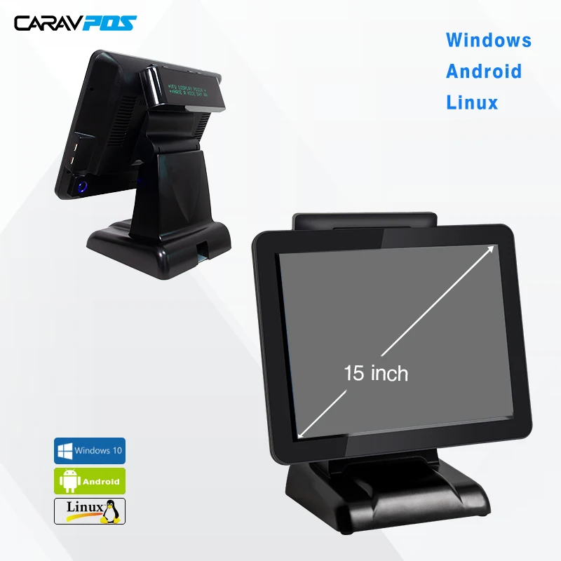 Pos payment machine J1900/4G/64G with 58mm/80mm printer card reader cash drawer barcode scanner tablet pos system