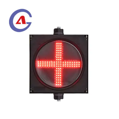 300mm 12 inch Red Cross Traffic Signal Light
