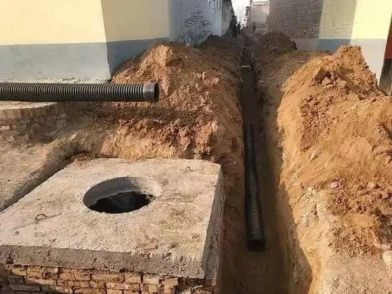 Double-Wall Corrugated Drainage Pipe PE/PP/PPS Flexible High Pressure 6mm Thickness Head Socket Connection Moulded Processed