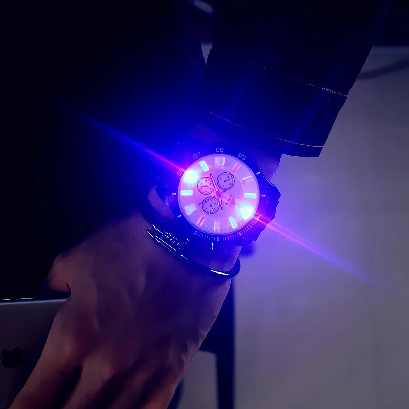 Korean personality luminous watch Korean fashion trend led watch couple jelly watch