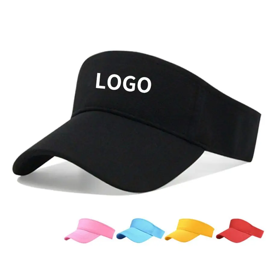 Высококачественная унисекс Спортивная Кепка с козырьком на заказ регулируемая цветная вышивка логотипом солнцезащитный козырек открытом воздухе оптовая продажа козырьков