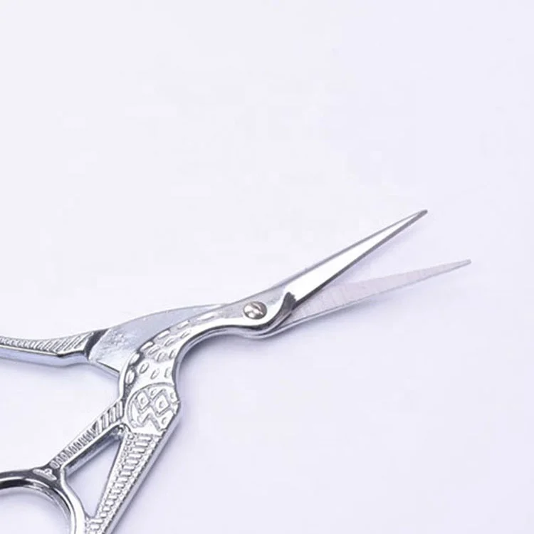 Crane design cross stich sewing scissors for needlework