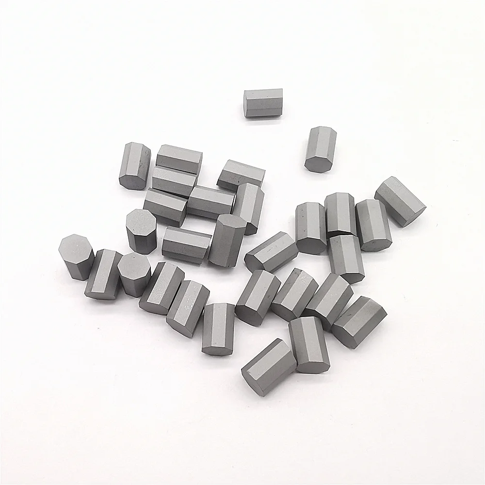 Octagonal Pillared Cemented Tungsten Carbide Inserts Octagonal Column Inserts Tips for Geological Drilling