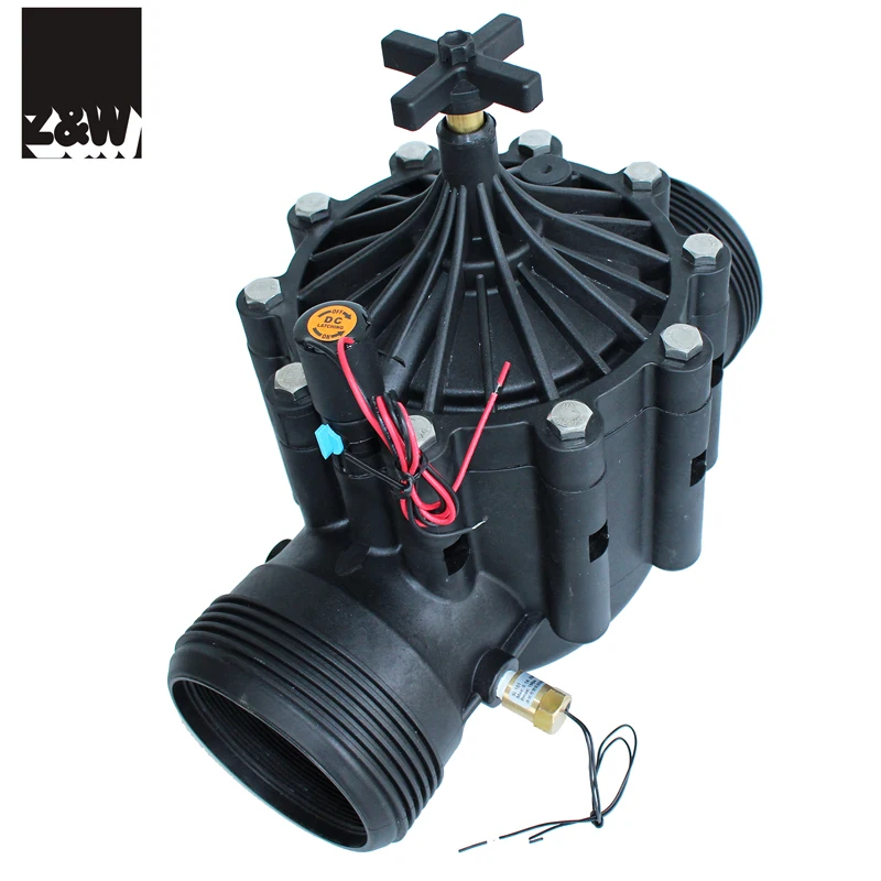 400PH 4 inch solenoid valve DN100 flange or thread connection agriculture irrigation pilot hydraulic plastic nylon