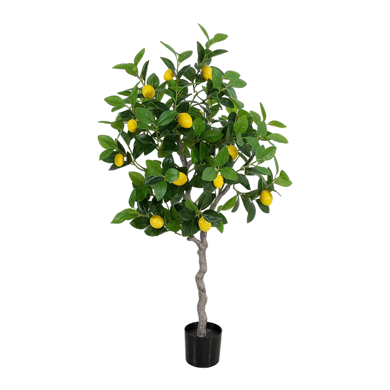 Senmasine 60cm 80cm 100cm 120cm 150cm Fake Potted Plants Home Indoor Decoration Artificial Lemon Trees