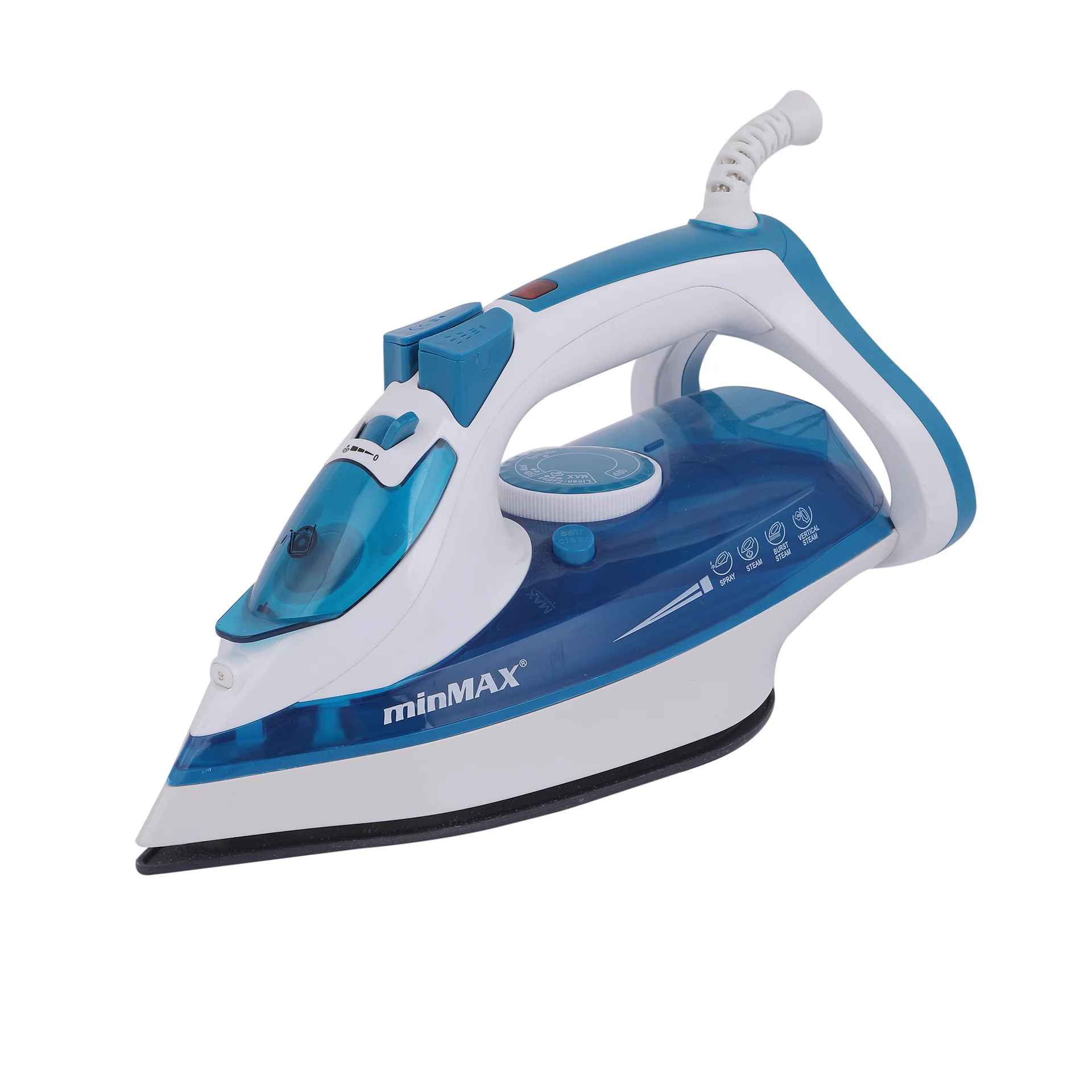 8026  Manufacture iron box for Home usage, Hot Sale Quality Steam Iron Press ,2200W iron free spare parts warranty