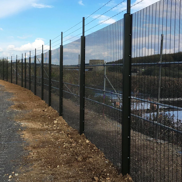 Triangular Bending Fence Panel Pvc Coated Fencing, Trellis & Gates Steel Metal Community Residential Park Square Post 3D