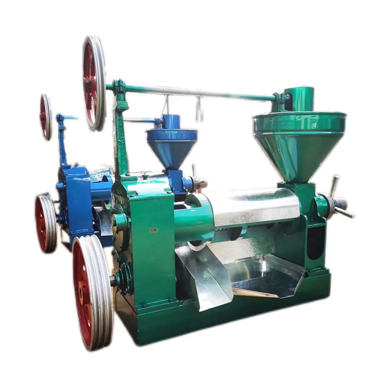 6YL-80 type screw oil press, small rapeseed oil commercial oil press, household fully automatic oil press equipment