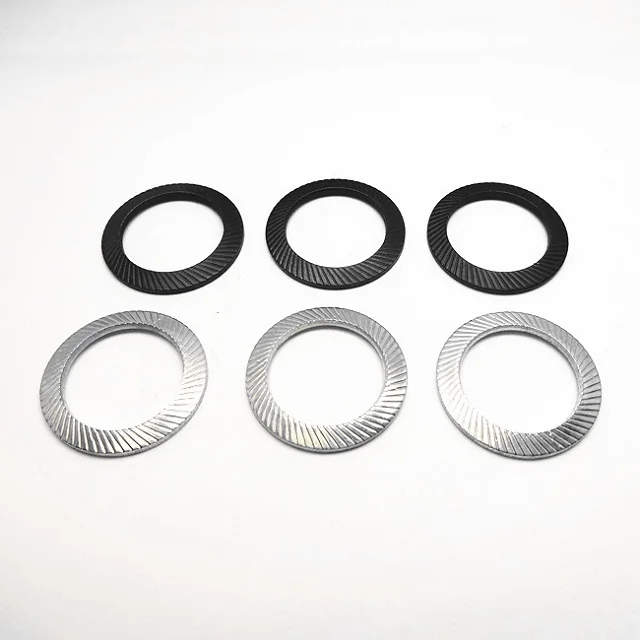 Stainless Steel Din 25201 Wedge Locking Washers carbon steel dacromet Double disc self-locking washer