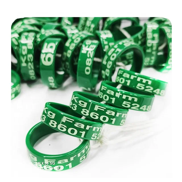 closed Plastic 10 nice colors with custom information  3mm 4mm 4.5mm 5mm small bands