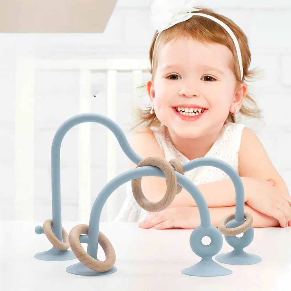 1-3 years old children interactive game baby Montessori early education high chair table toys