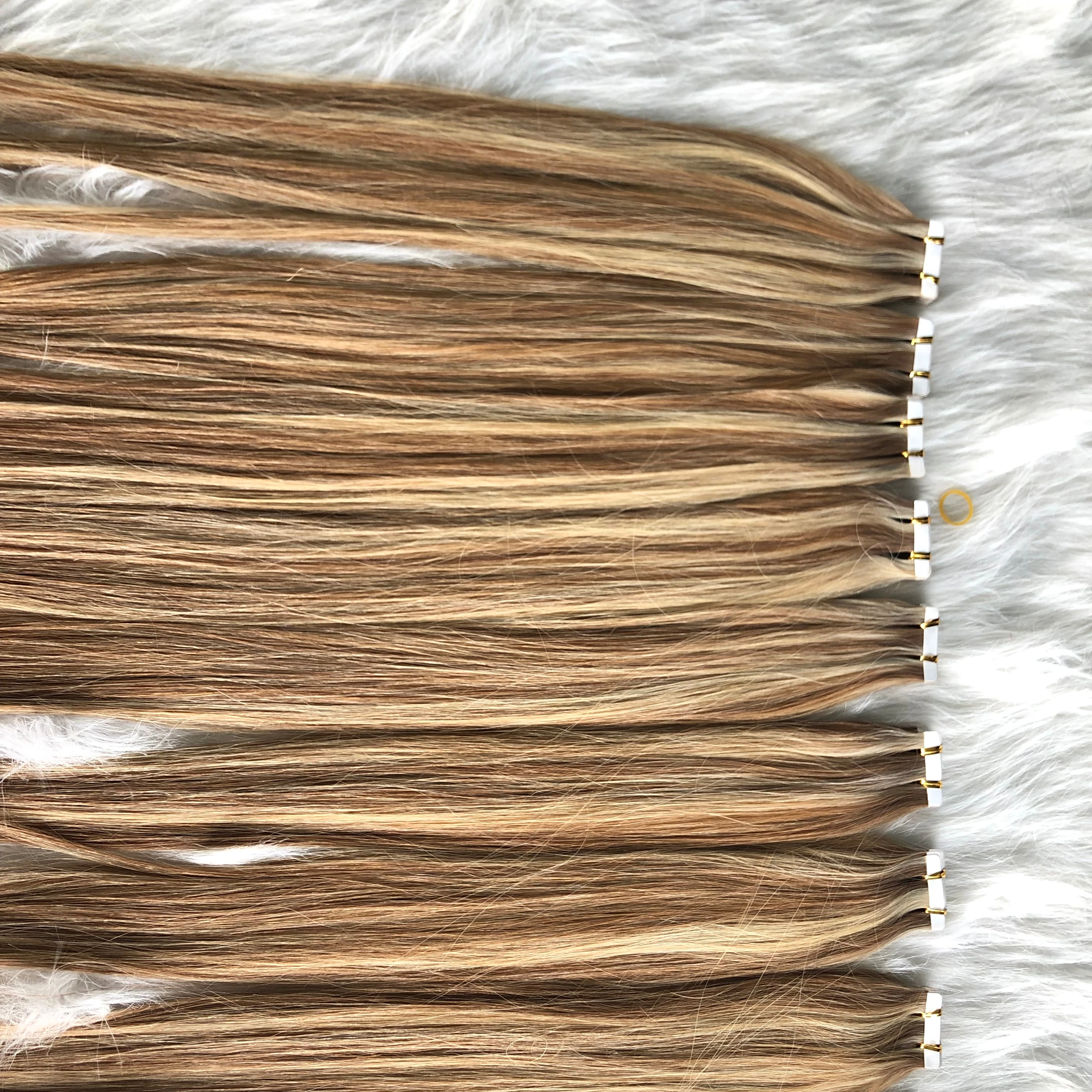 balayage invisible tape in hair extensions with walker tape hair