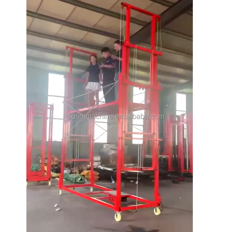 Full Automatic Multipurpose 500kg 6m 8m 10m Electric Lift Scaffolding for Construction