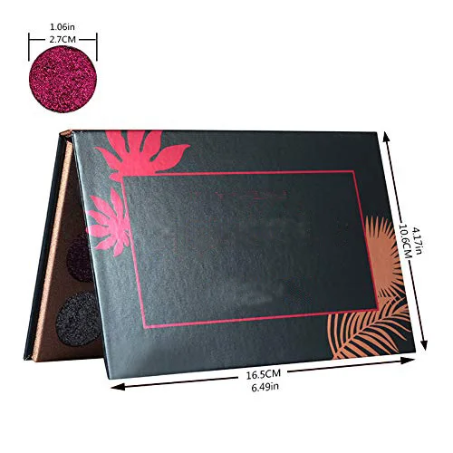 Custom your own highly pigmented eyeshadow glitter beauty glazed eyeshadow palette