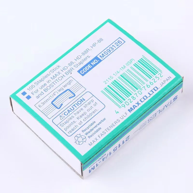 Factory supplies stationery staples no.11-10mm  Paper nails exported all over the world