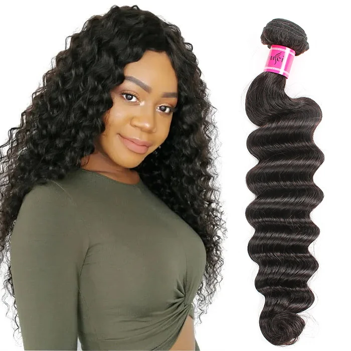 YF Factory Cheap Price 8A 9A Grade Virgin Deep Wave Human Hair Bundles With Lace Frontal Closure