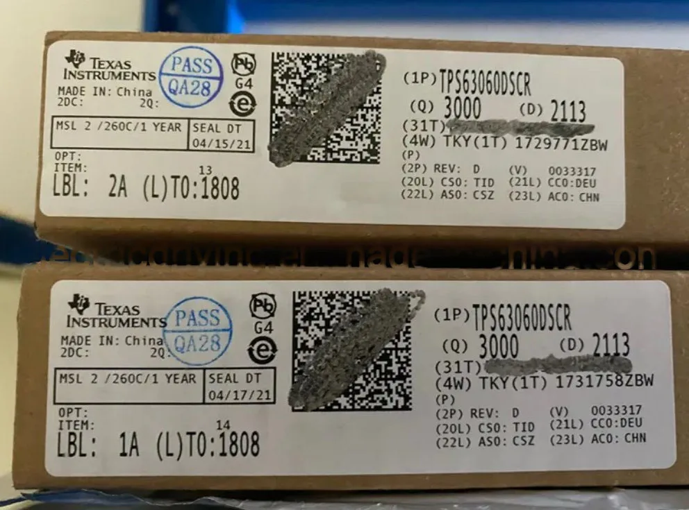 New and Original Electronic Components IC Chip (TPS63060DSCR)