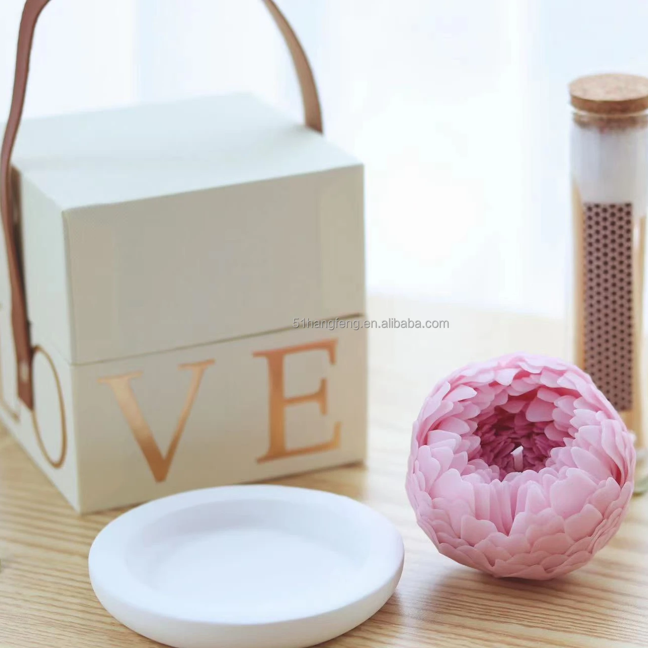 Wholesale cotton Wick Set glass candle jar Custom Private Label Aromatherapy Luxury Scented Candles