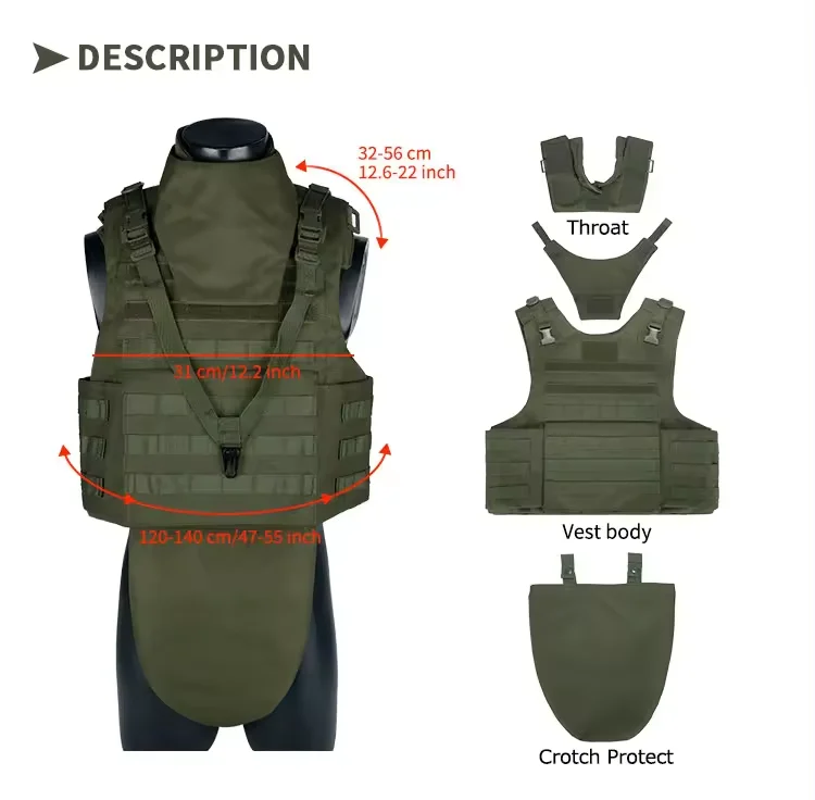 Full Body Manufacturers Supply Full Protective Tactical Vest full coverage tactical vest