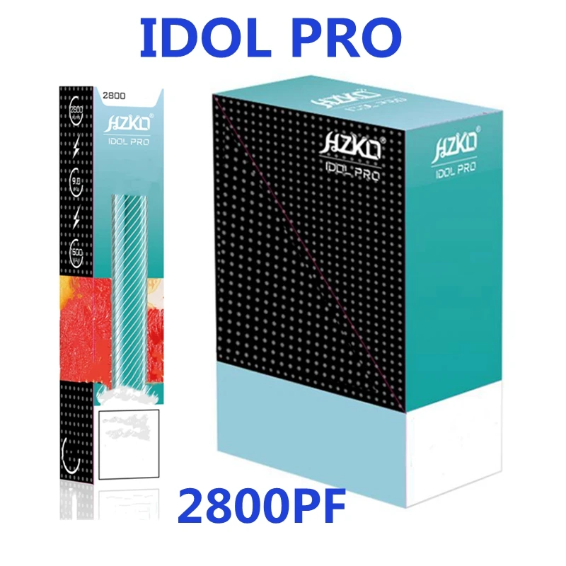 Горячая Распродажа! 100% оригинальный hzko IDOL pro 2800PF коробки разных цветов дизайн упаковки OEM ODM ручная пресс-форма для vape упаковка