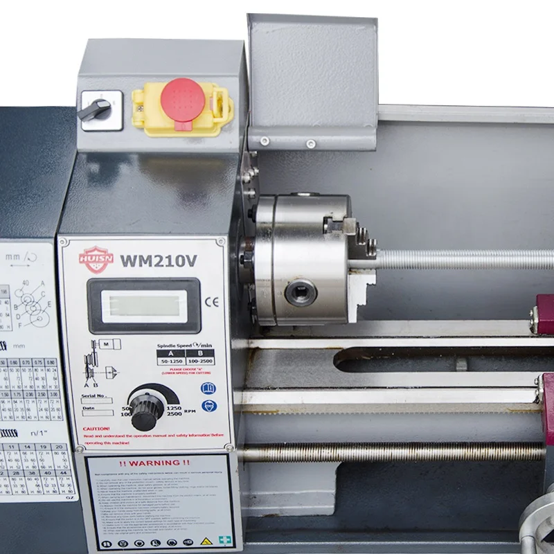 High precision low cost mini hobby lathe machine