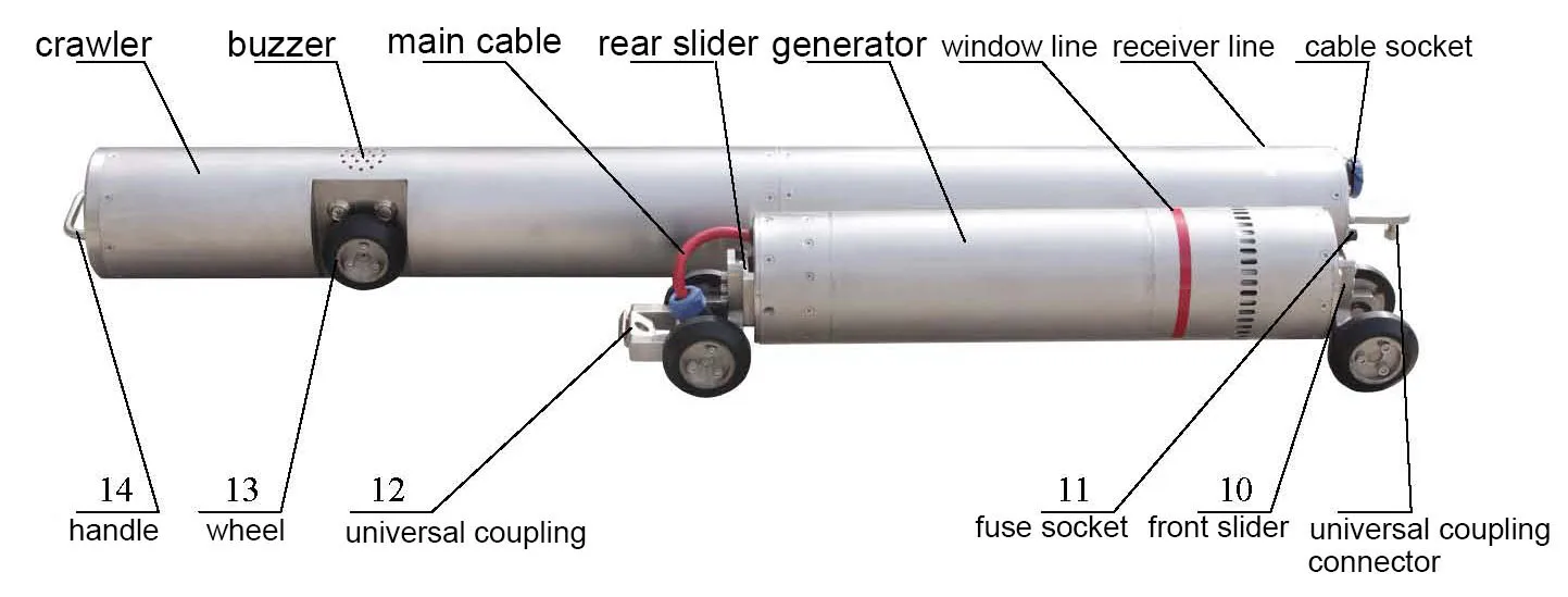 Professional 6 inches industrial NDT pipeline x ray inspection crawler welding detector