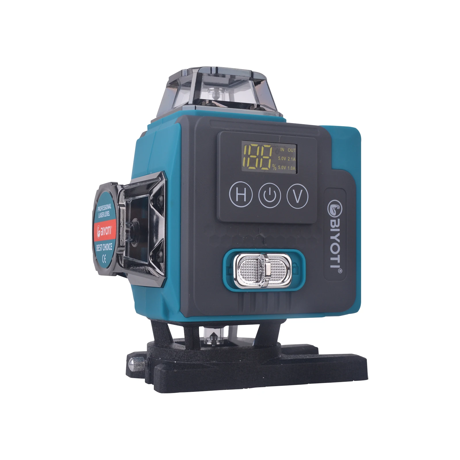 BIYOTI Laser Machine Green Beam 4D 16 Line Laser Level 360 Green Self-Leveling With 1.3m Tripod