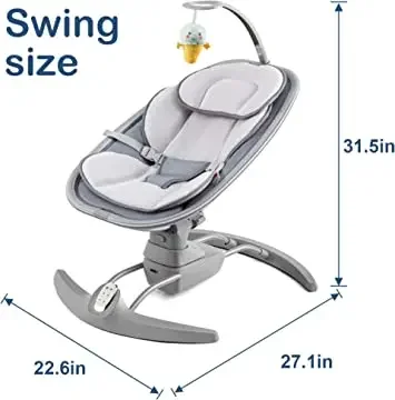 Stable structure infant dining cradle sleeping ingenuity musical automatic electric rocking baby swing chair