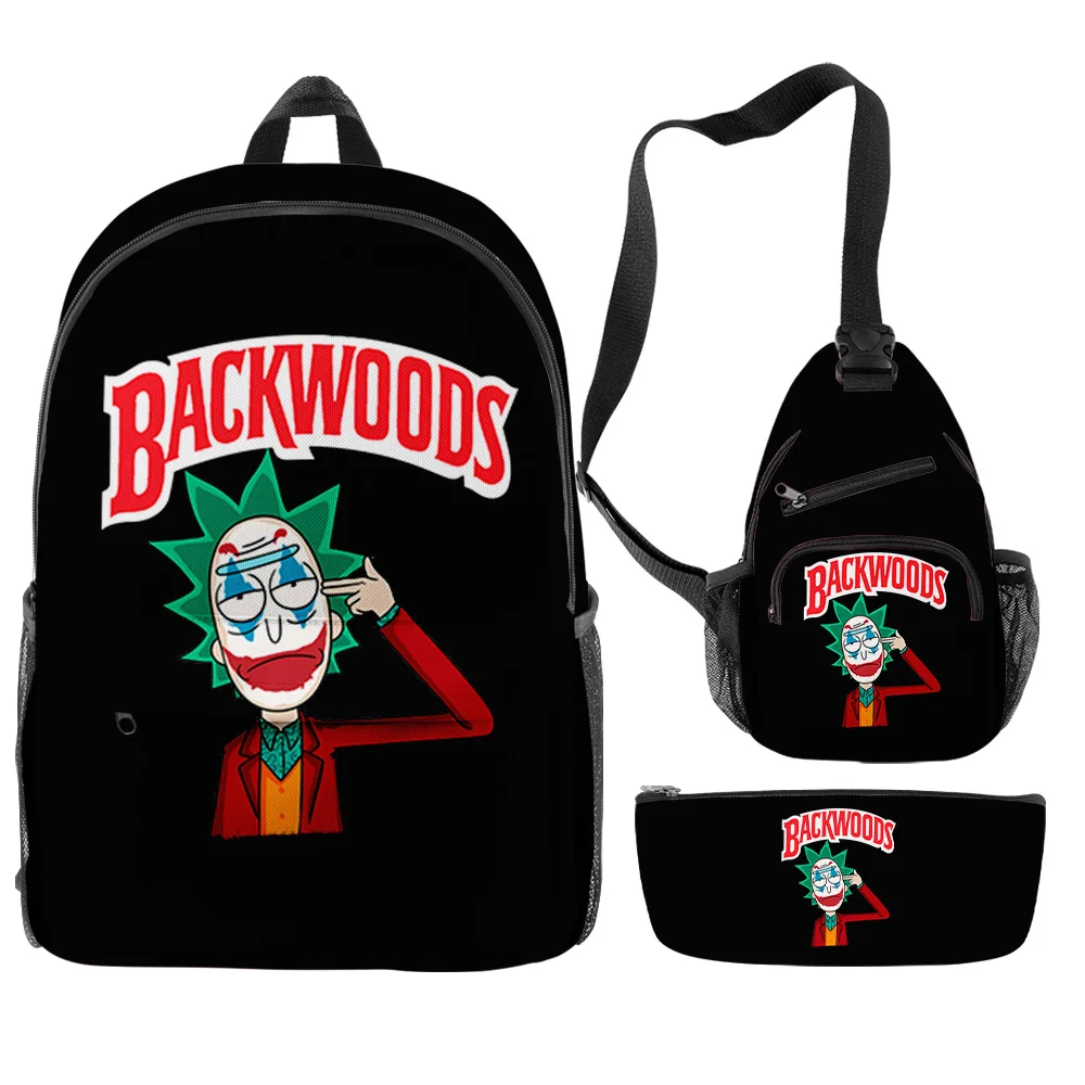 
Custom 3D printed wearable backwoods backpack cartoons cool backwoods shoulder bag 3pcs backwood cigars back pack 