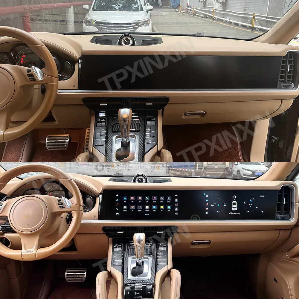 2024 Upgrade New Android Radio For Porsche Cayenne 2010-2017 Car Navigation Multimedia Player Passenger Screen HeadUnit Co-pilot