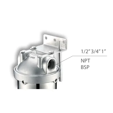 HONG HUI NSF Certified HMS-10A High Quality 10 Inch Stainless Steel Filter Water Filter Housing