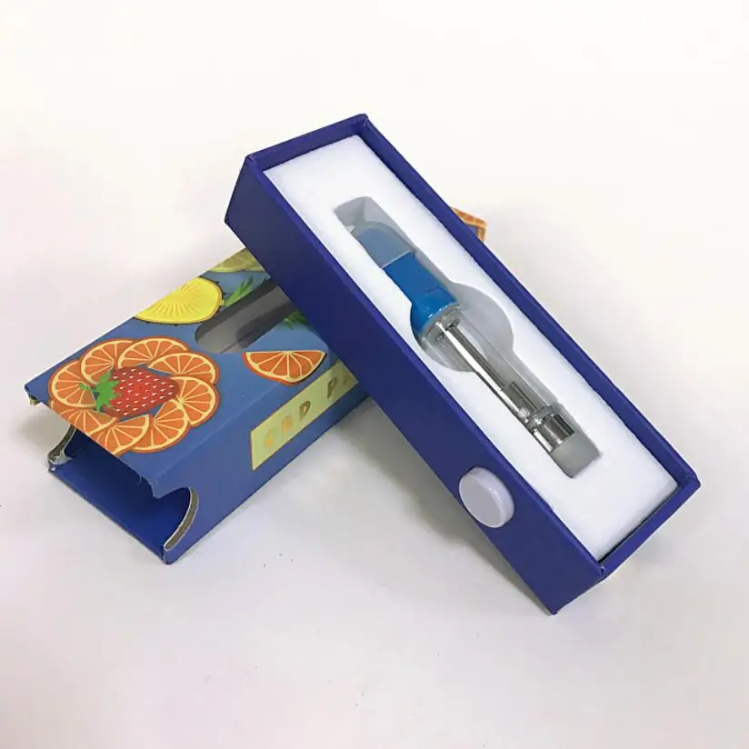Free sample custom childproof vape cartridge packaging plastic tube box for 510 CBD battery syringe