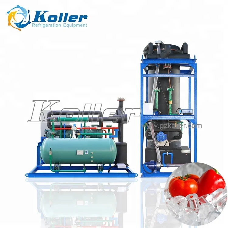 Полый льдогенератор большой емкости для трубчатого льда, 10 тонн