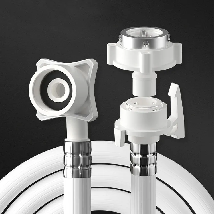 custom white Washing Machine hose Accessories parts Flexible Washing Machine hose