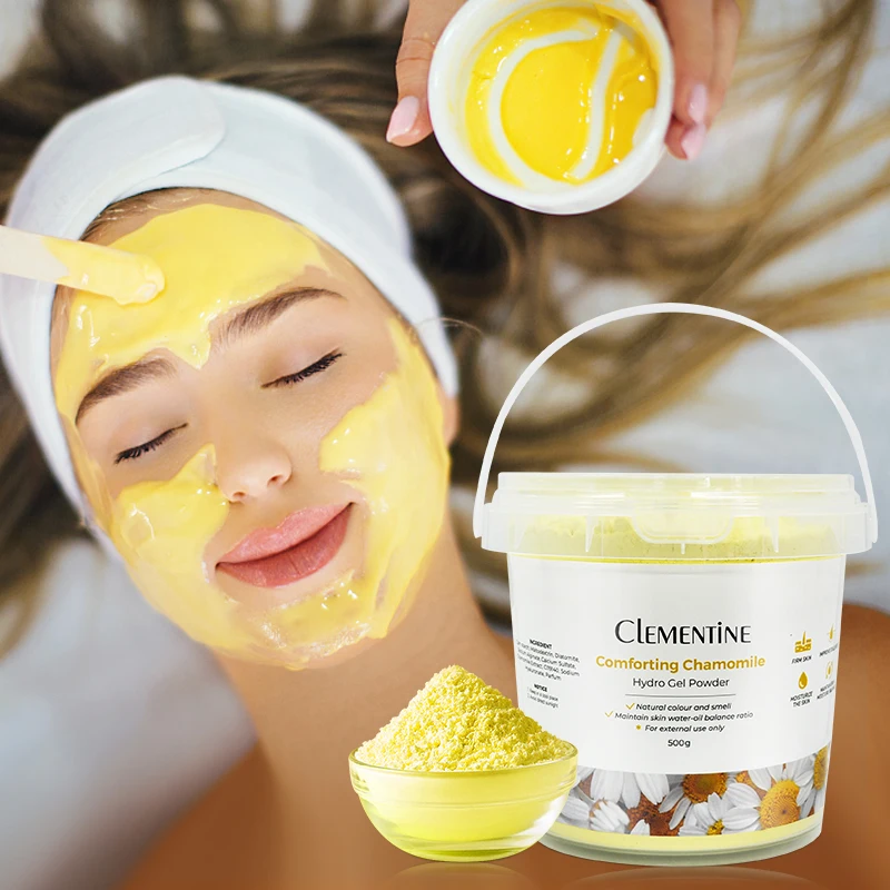 Korean natural pink clay hydrogel jely face mask acne hydrojelly facemask rose soft jelly mask powder